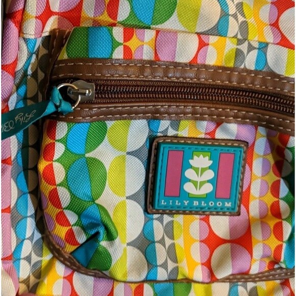 Lily Bloom Gumball Circle Pattern Crossbody Bag Colorful Youthful Purse - Picture 6 of 9